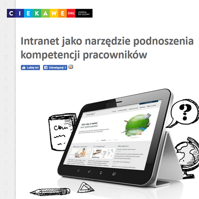 Intranet w podnoszeniu kompetencji pracowników