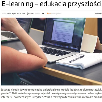 E-learning - edukacja przyszłości?